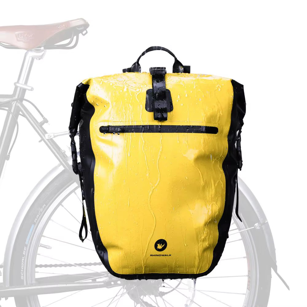 Bicycle Side Bag Waterproof 27L Big Capacity Multifunctional Rear Rack Pannier Storage Bag Cycling Bags
