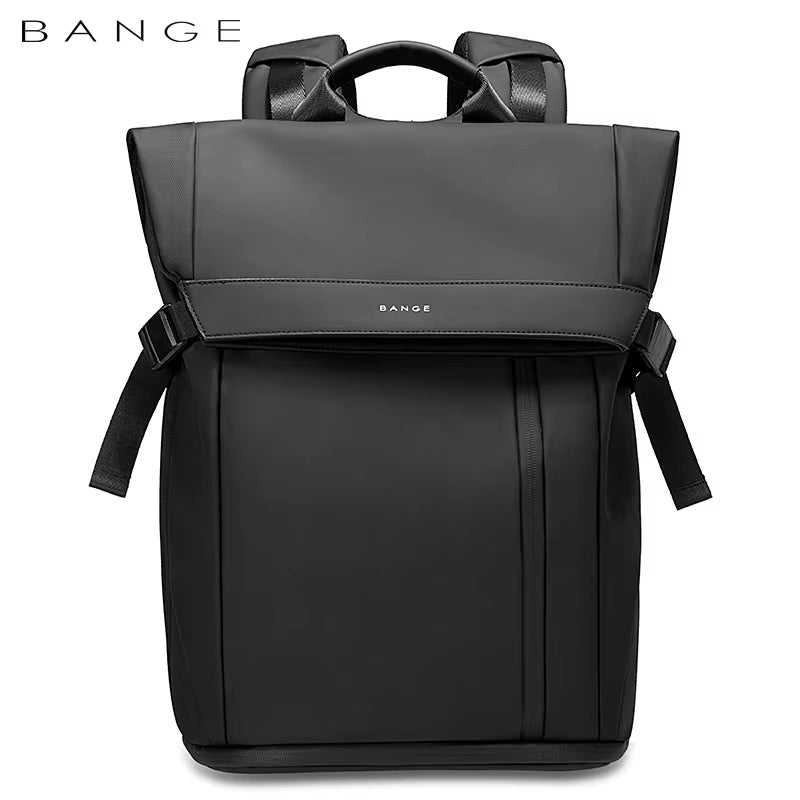 Men Fashion Backpack 15.6 Inch Multifunctional Waterproof Backpack Daily Travel Bag Casual School Rucksack with Buckle