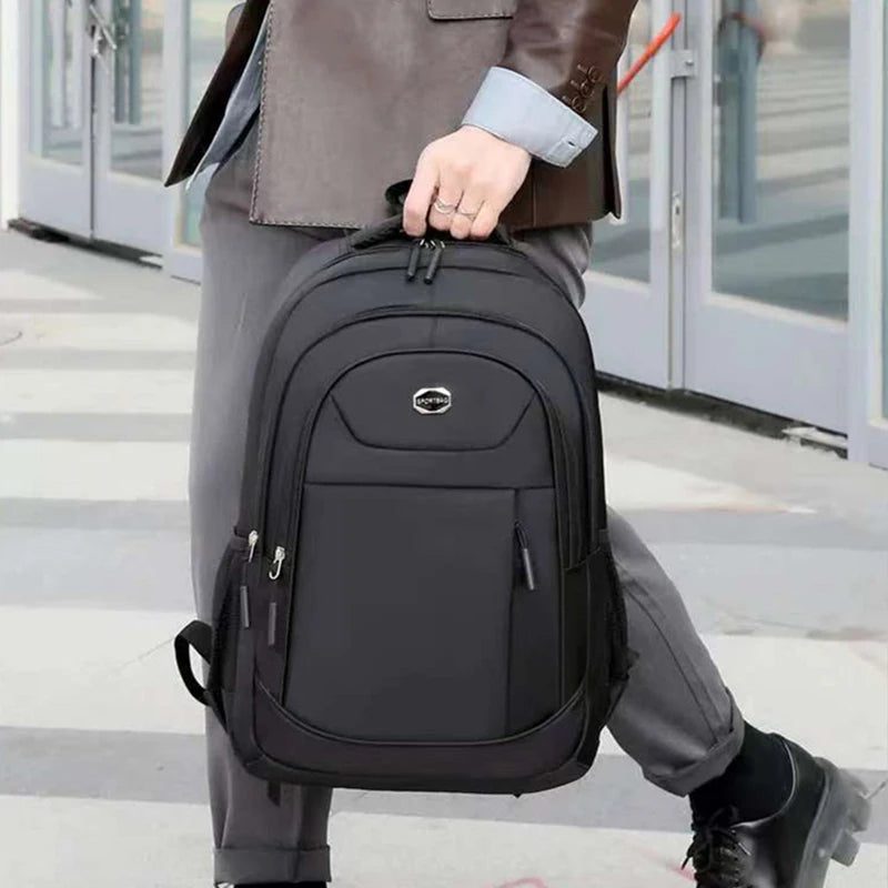 Men'S and Women'S Double-Shoulder Backpack - Solid Color - Business Travel, Business Trip, Commuting, Casual Use