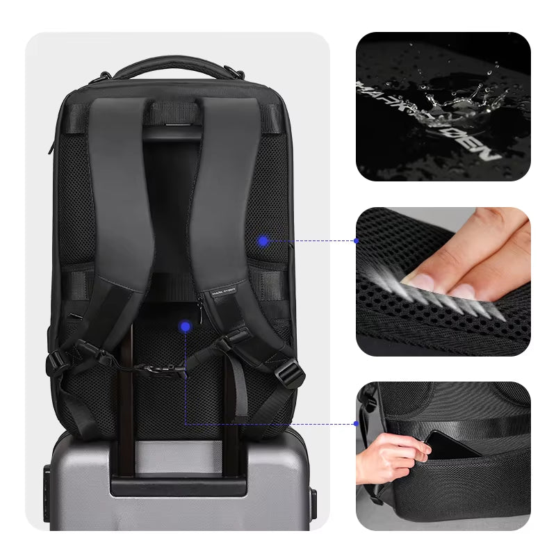 17 Inch Laptop Backpack for Men Travel Spacious Backpack Commuting COMPACTO PRO