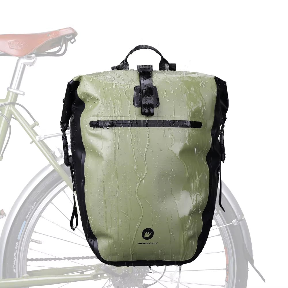 Bicycle Side Bag Waterproof 27L Big Capacity Multifunctional Rear Rack Pannier Storage Bag Cycling Bags