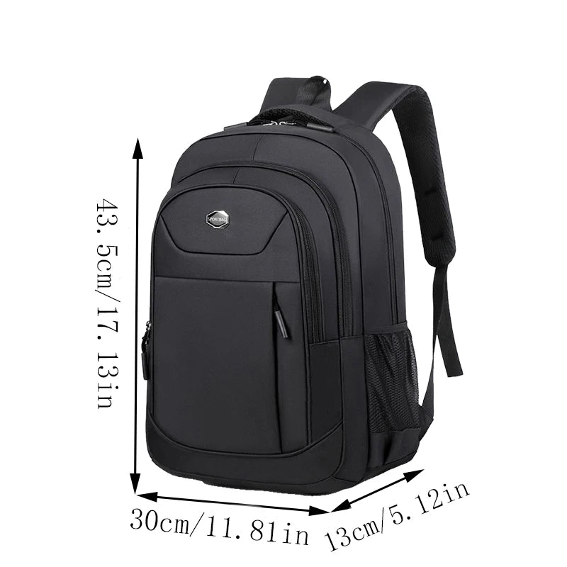 Men'S and Women'S Double-Shoulder Backpack - Solid Color - Business Travel, Business Trip, Commuting, Casual Use