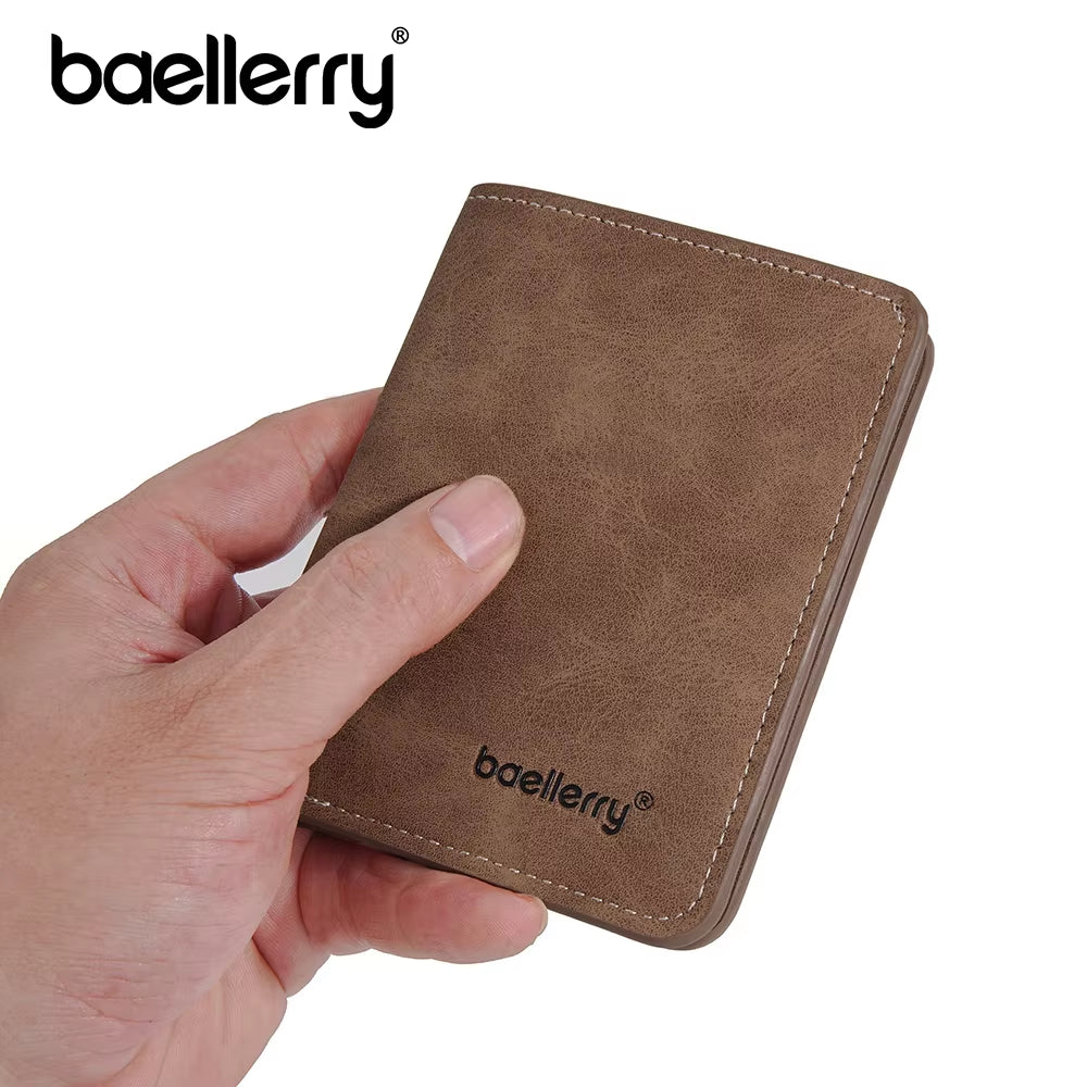 Wallet for Men PU Leather Front Pocket Minimalist Money Clip Travel Essentials