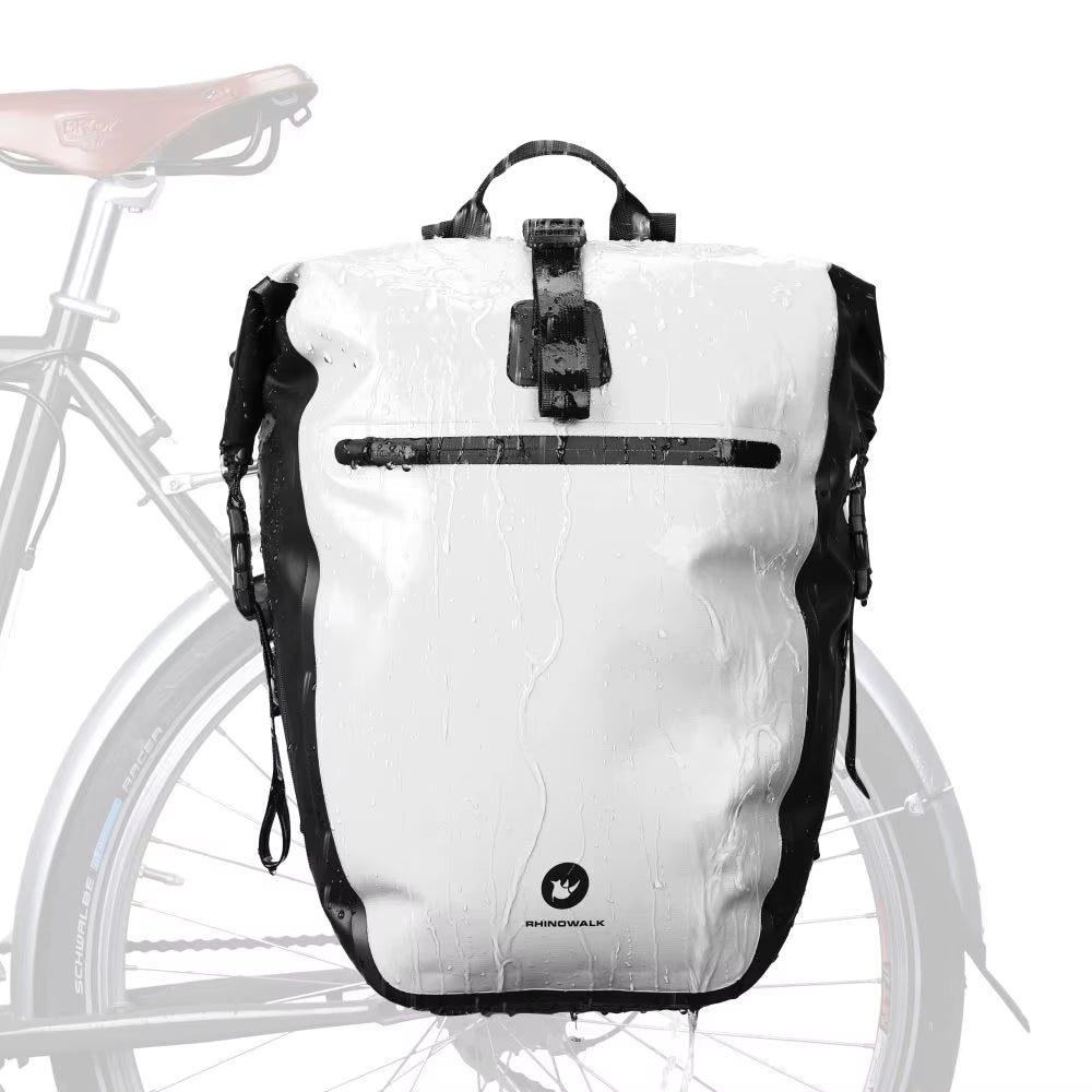 Bicycle Side Bag Waterproof 27L Big Capacity Multifunctional Rear Rack Pannier Storage Bag Cycling Bags